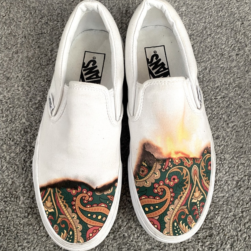 Vans Classic Slip On Big Reveal True White/Paisley